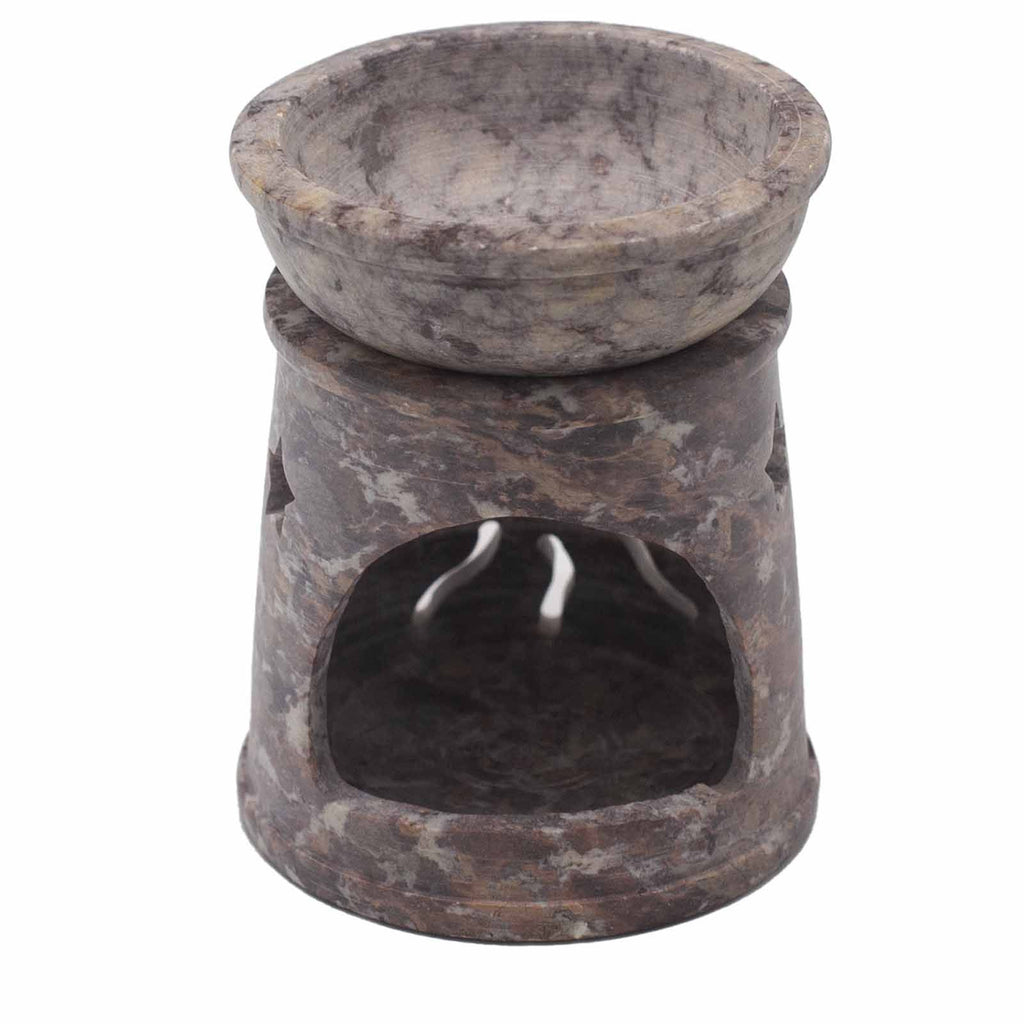 Small Soapstone Oil Burner 8cm - Sun & StarsSoapstone Oil BurnersHeart Notes