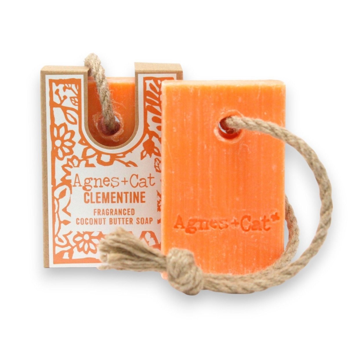 Agnes + Cat Soap On A Rope - ClementineAgnes + Cat Soap on a RopeHeart Notes