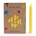 Solid Colour Dinner Candle Set - Pack of 21 - Rustic LemonSolid Colour Dinner Candle SetHeart Notes