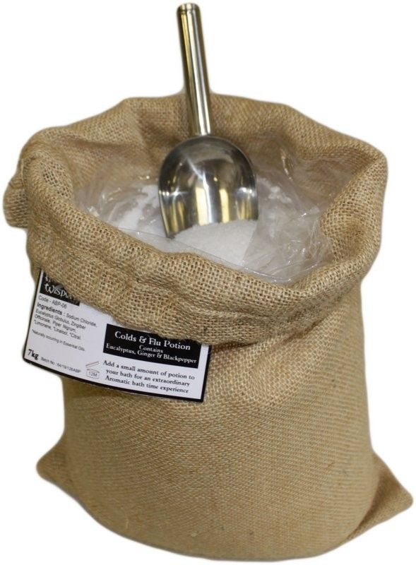 Colds & Flu Potion 7kg Hessian SackAromatherapy 7kg Bath PotionsHeart Notes