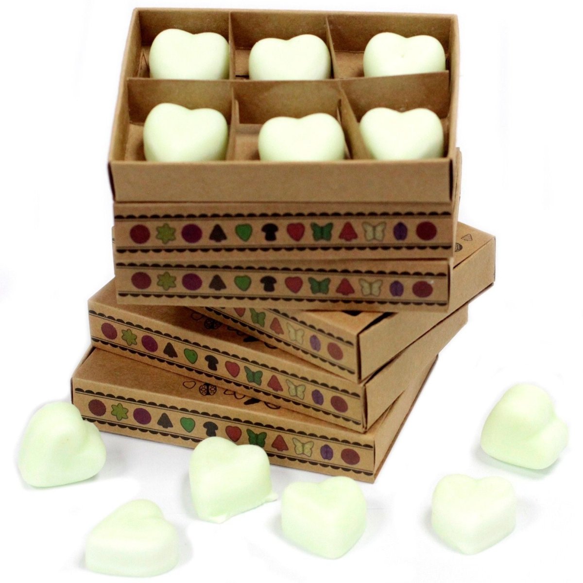 Box of 6 Wax Melts - Apple SpiceNatural Soy Wax MeltsHeart Notes