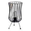 Tall Industrial Iron Lamp, Cable and BulbSalt Rock Brazier SetsHeart Notes