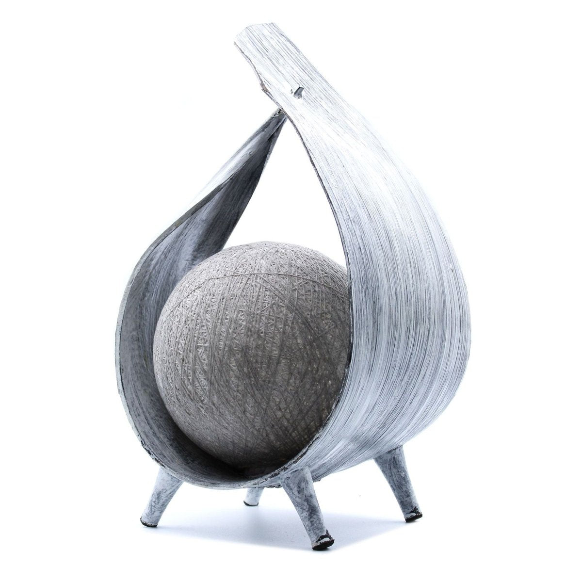 Natural Coconut Lamp - Greywash WrapoverNatural Coconut LampHeart Notes