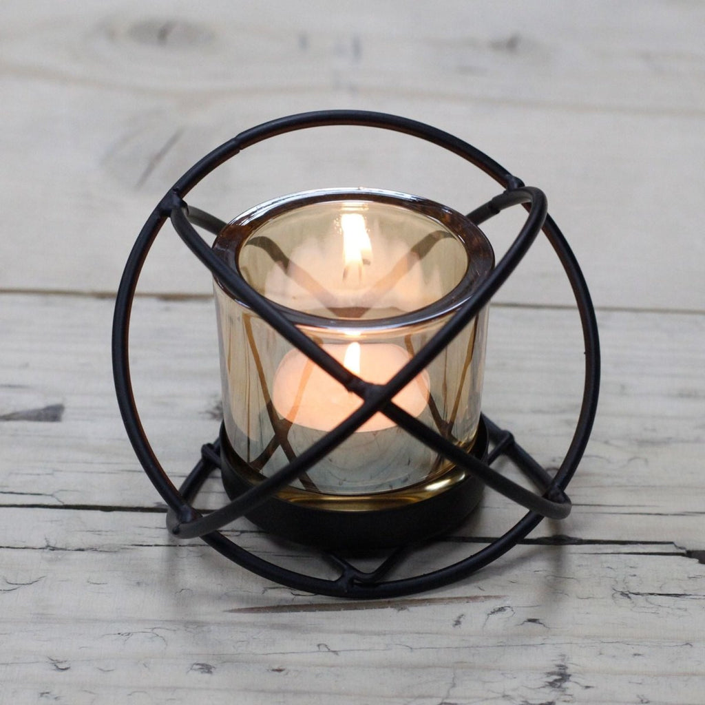 Centrepiece Iron Votive Candle Holder - 1 Cup Single BallCenterpiece Iron Votive Candle HoldersHeart Notes