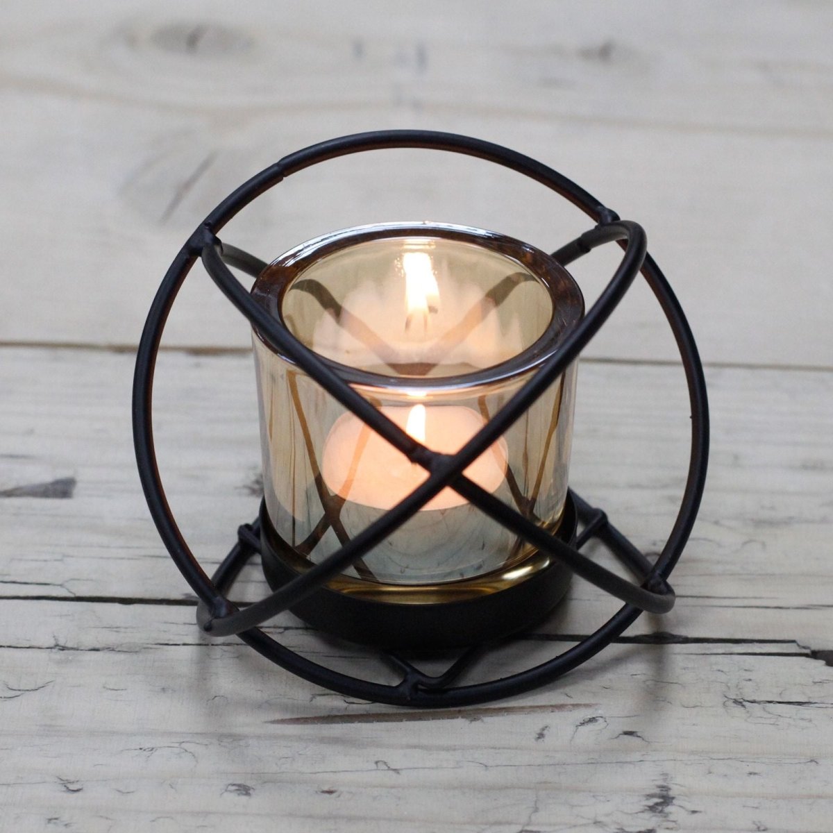 Centrepiece Iron Votive Candle Holder - 1 Cup Single BallCenterpiece Iron Votive Candle HoldersHeart Notes