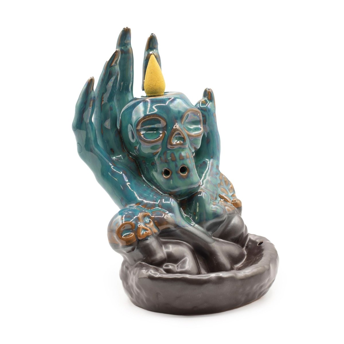 Backflow Incense Burner - Skull in HandBackflow Incense BurnerHeart Notes