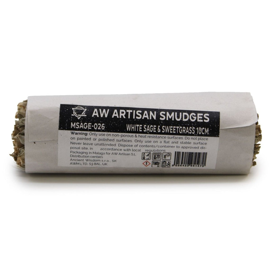 Smudge Stick - White Sage & Sweetgrass 10cmSmudge Sticks - individually wrappedHeart Notes