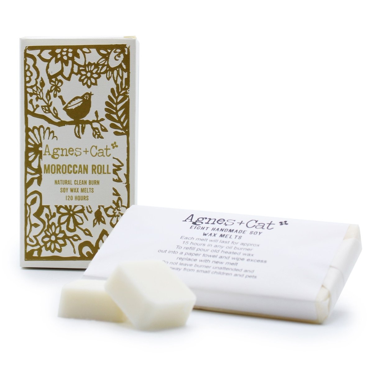 Agnes + Cat Box of 8 Wax Melts - Moroccan RollAgnes + Cat Soy Wax MeltsHeart Notes
