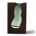 Glass Vase/Terrarium inside Dark Tung WoodGlass TerrariumsHeart Notes