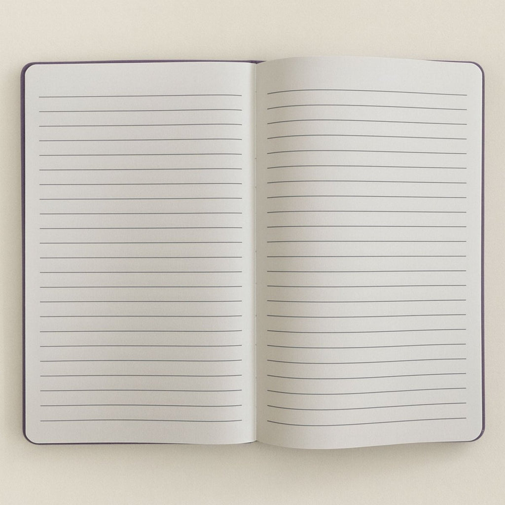 Lavender Velvet Notebook - 80 pages - Believe YourselfWellness & Gratitude NotebooksHeart Notes