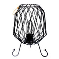 Mesh Industrial Iron Lamp, Cable and BulbSalt Rock Brazier SetsHeart Notes