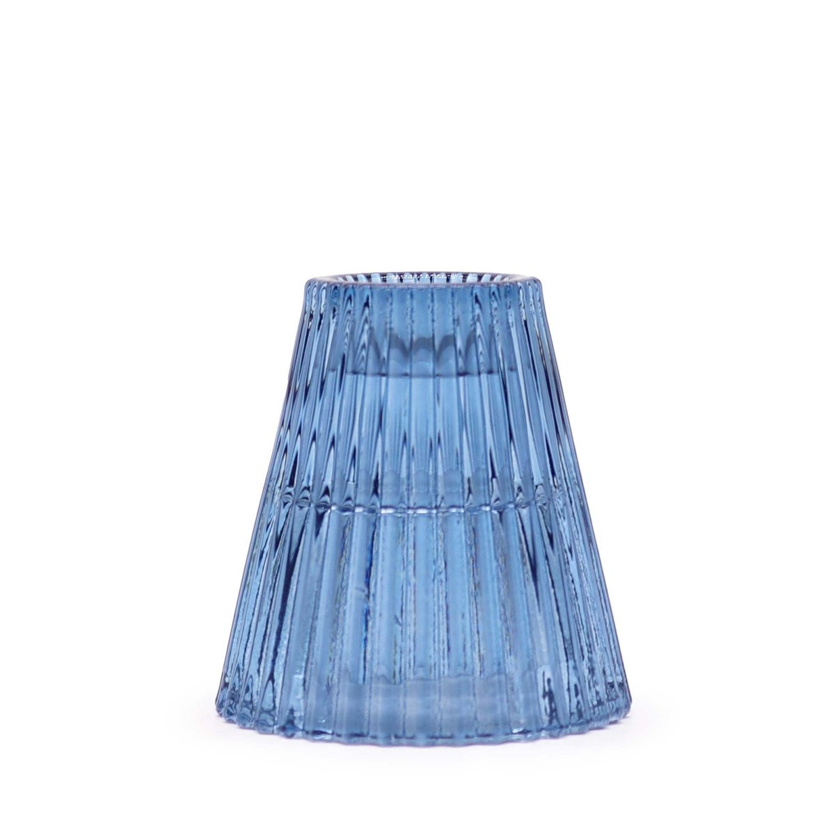 Flip Dinner Candle / Tealight Holder - Royal BlueGlass Candle Holders & JarsHeart Notes