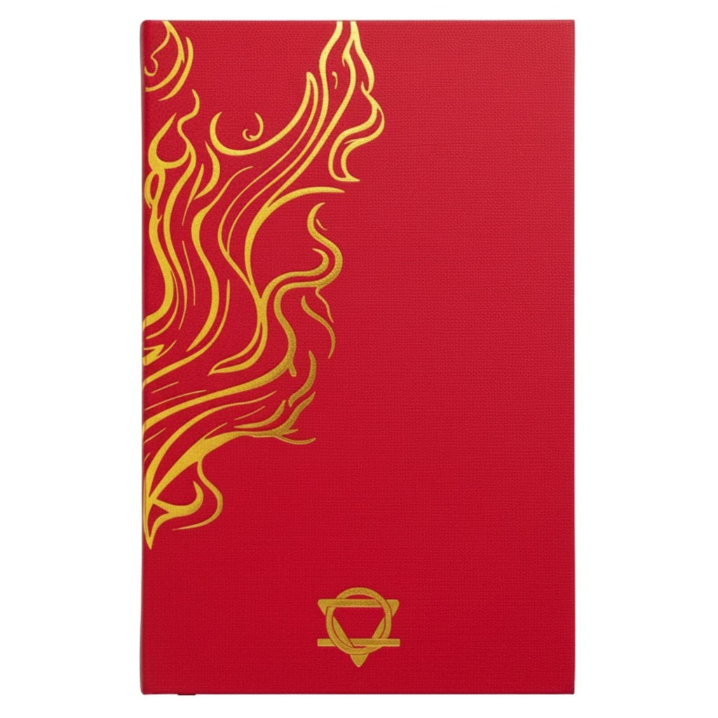 Red Wellness Journal - 120 pages - Golden Mandala and LotusWellness & Gratitude NotebooksHeart Notes