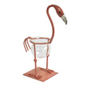 Hydroponic Home Décor - Pink Metal Flamingo Des 2Hydroponic Home DécorHeart Notes