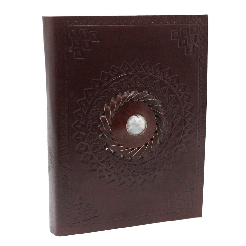 Leather Moonstone Notebook (7x5")Leather Notebooks – Vintage Style JournalsHeart Notes