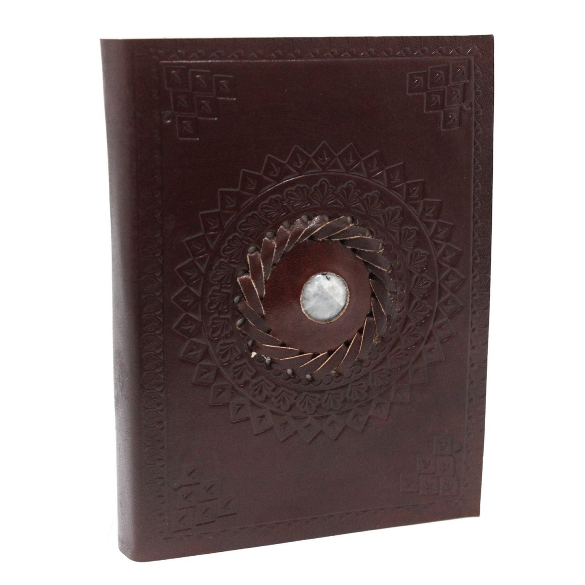 Leather Moonstone Notebook (7x5")Leather Notebooks – Vintage Style JournalsHeart Notes
