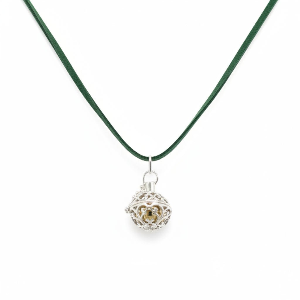 Silver Angel Bell - Romance - 18mm925 Silver Angel BellsHeart Notes