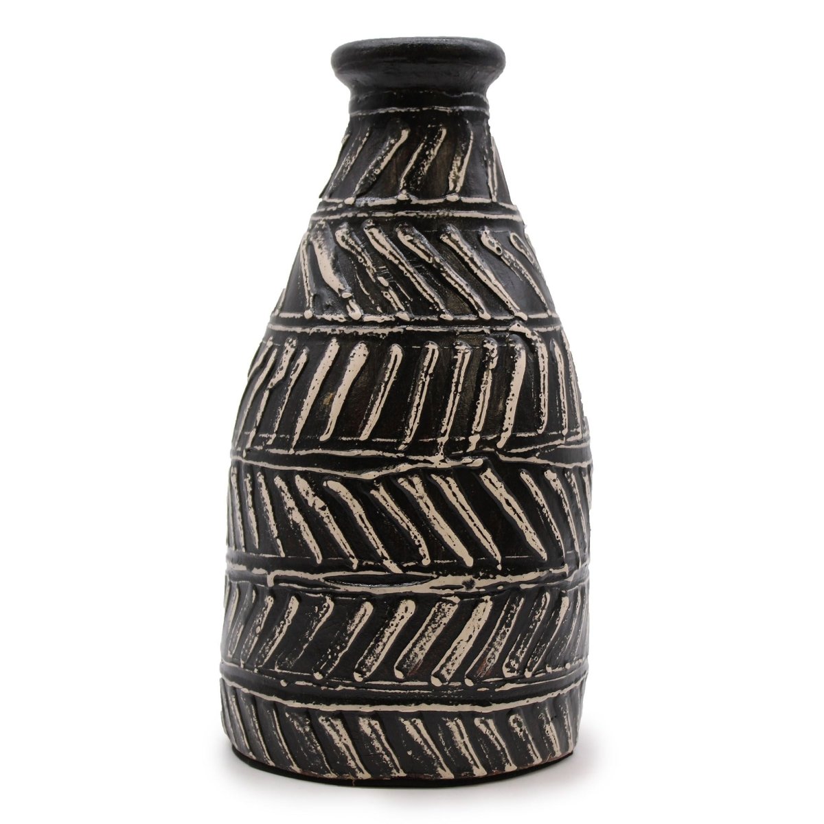 Greek Taper Vase - ChocolateBalinese Ceramic VasesHeart Notes