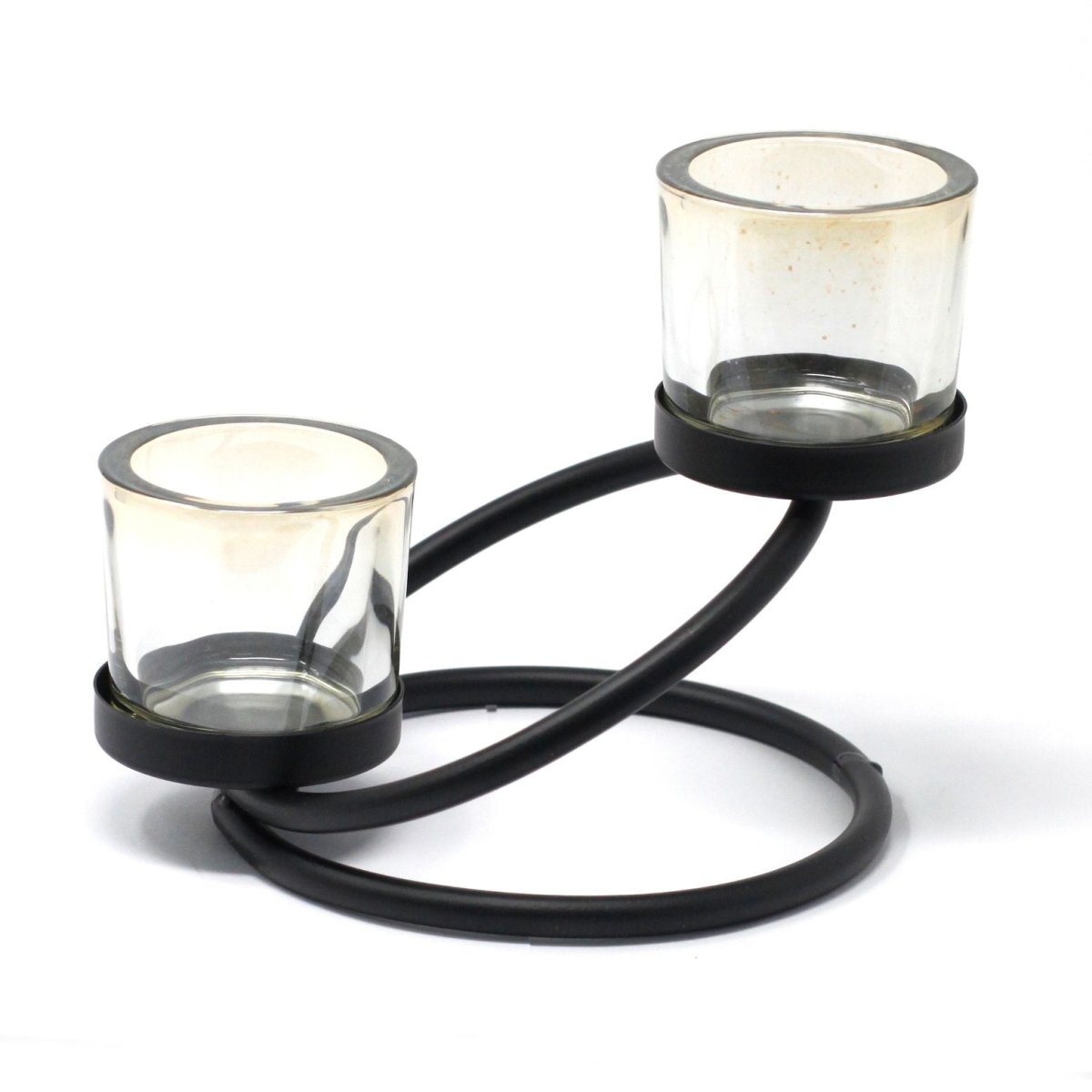 Centrepiece Iron Votive Candle Holder - 2 Cup Double StepCenterpiece Iron Votive Candle HoldersHeart Notes