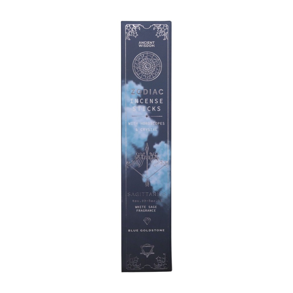 White Sage Zodiac Gemstone Crystal Incense - SagittariusZodiac Crystal Scents IncenseHeart Notes