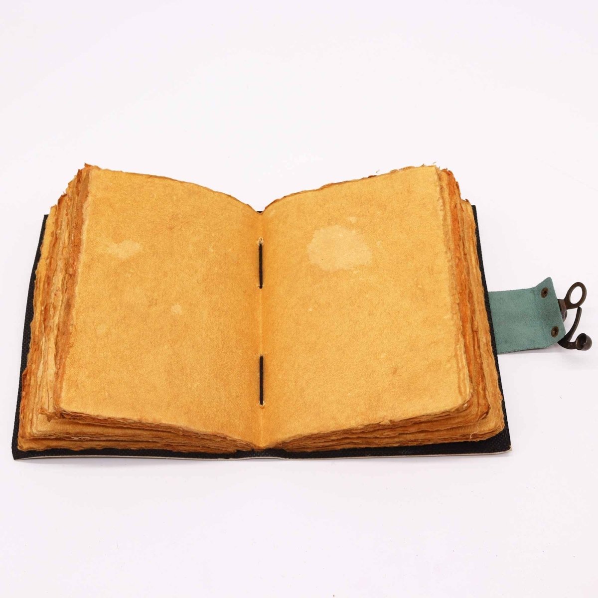 Leather "Moon Phases" Deckle - edge NotebookLeather Notebooks – Vintage Style JournalsHeart Notes