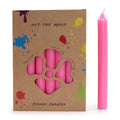 Solid Colour Dinner Candle Set - Pack of 21 - Rustic Deep PinkSolid Colour Dinner Candle SetHeart Notes