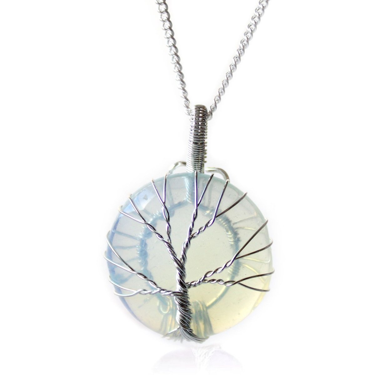 Tree of Life Gemstone Necklace - OpaliteIndian Gemstone NecklacesHeart Notes