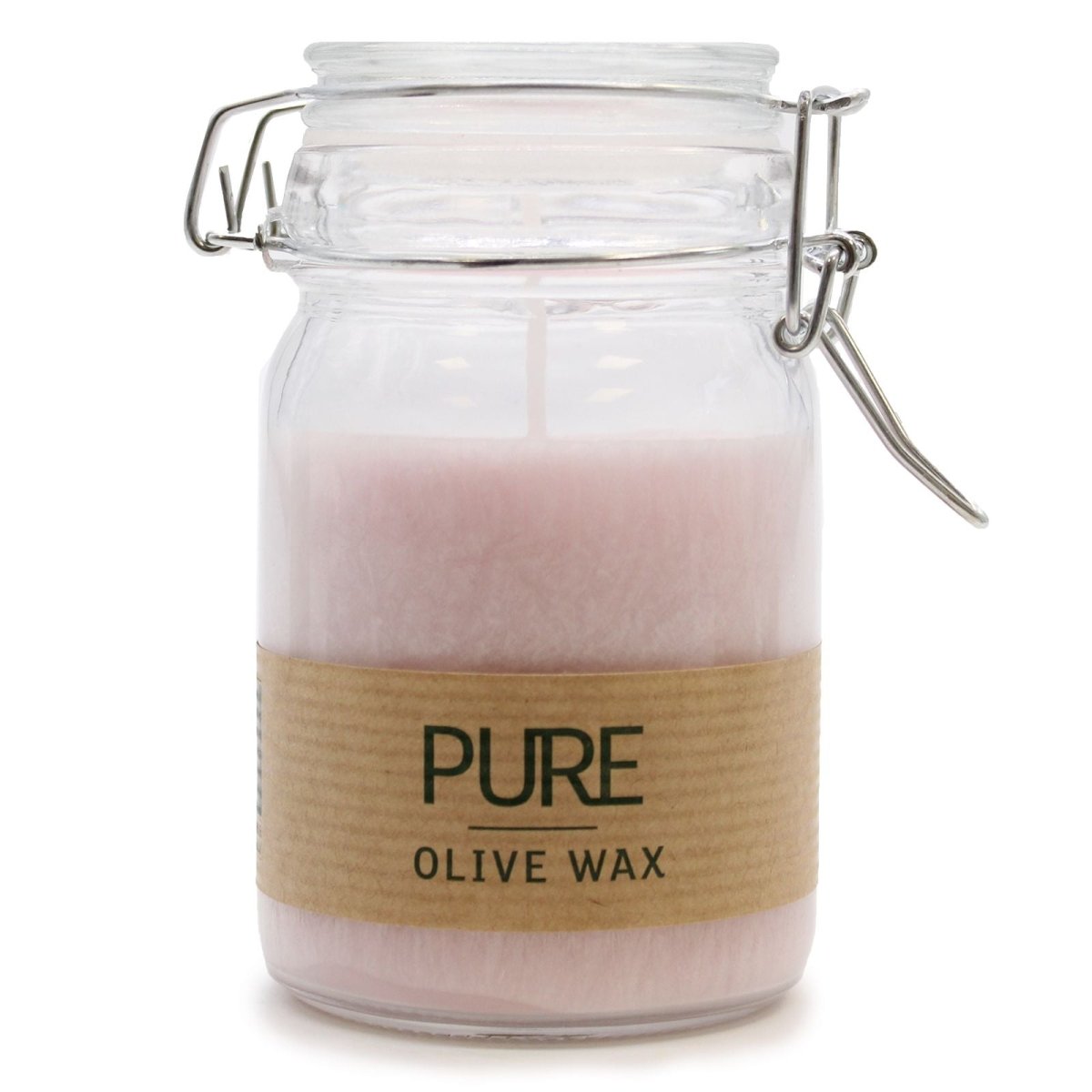 Pure Olive Wax Jar Candle 120x70 - Antique RosePure Olive Wax CandleHeart Notes