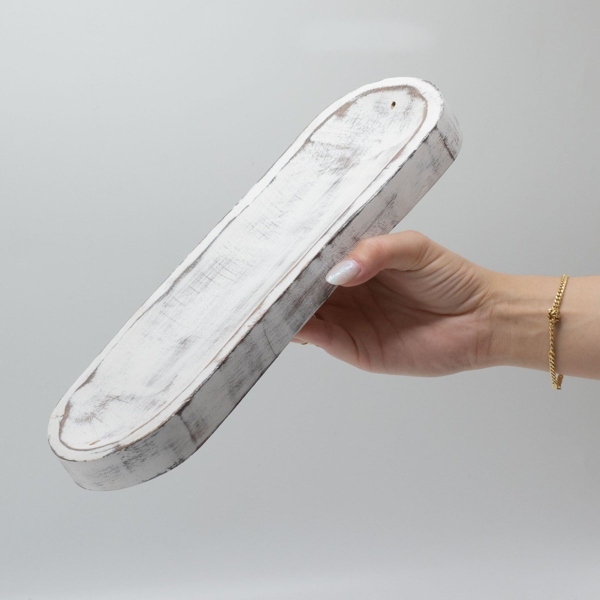 Large Incense Tray 30x10cm - Classic WhitewashIncense HoldersHeart Notes