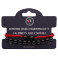 Gemstone Double Power Bracelets - Black AgateGemstone Double Power BraceletsHeart Notes