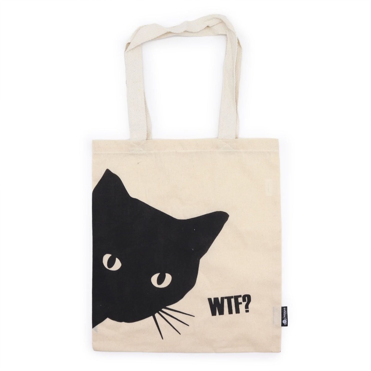 Iconic Basic Tote Bag - Black Cat - Natural 4ozNomad Sari Iconic Tote Bags – Basic & ClassicHeart Notes