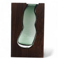 Lrg Glass Vase/Terrarium inside Dark Tung WoodGlass TerrariumsHeart Notes