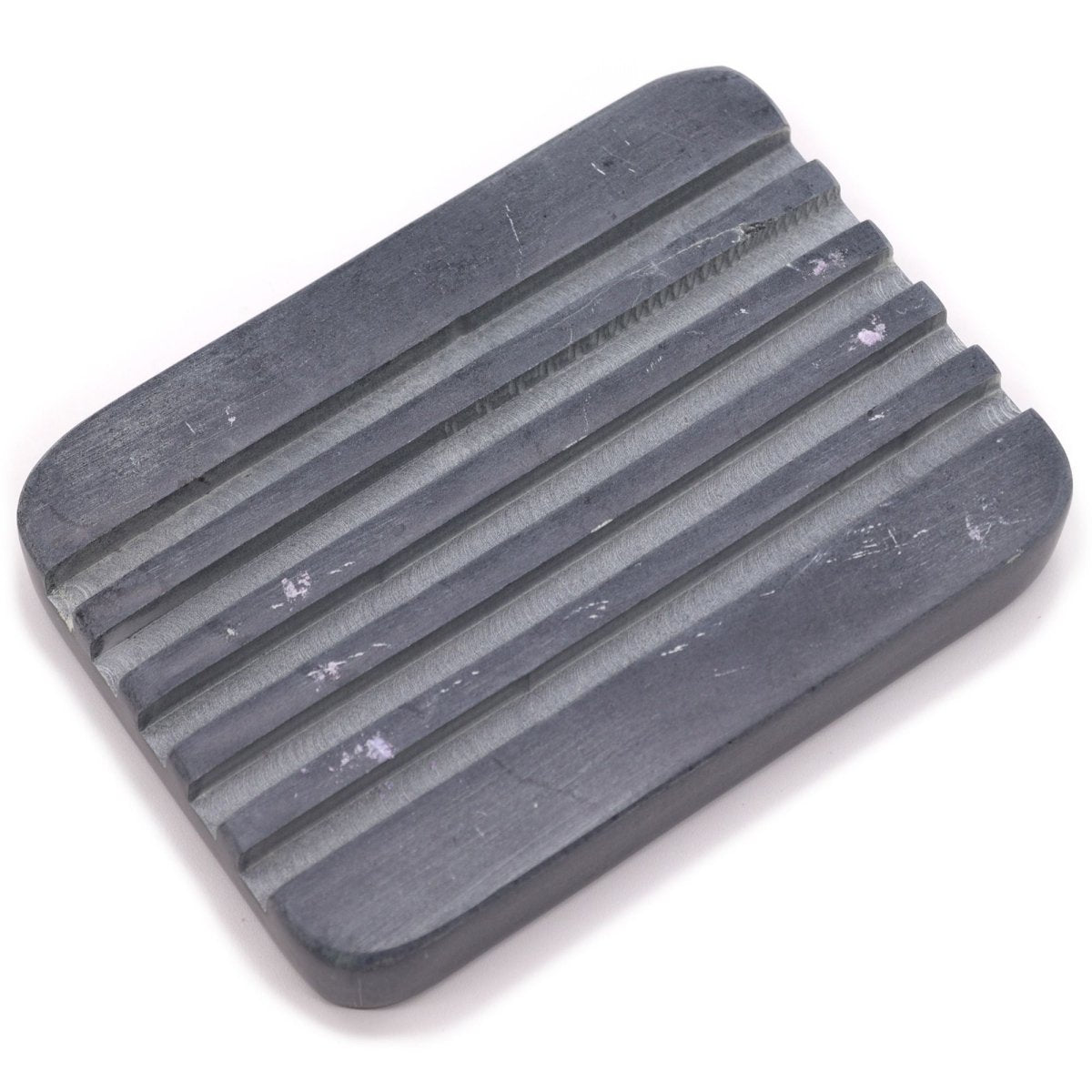 Grey Soapstone Soap Dish 12x8.5cm - Heavey RidgesStone Soap DishesHeart Notes