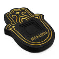 Healing Incense Plate - Black & Gold Lava - Stone EffectHealing Incense PlatesHeart Notes