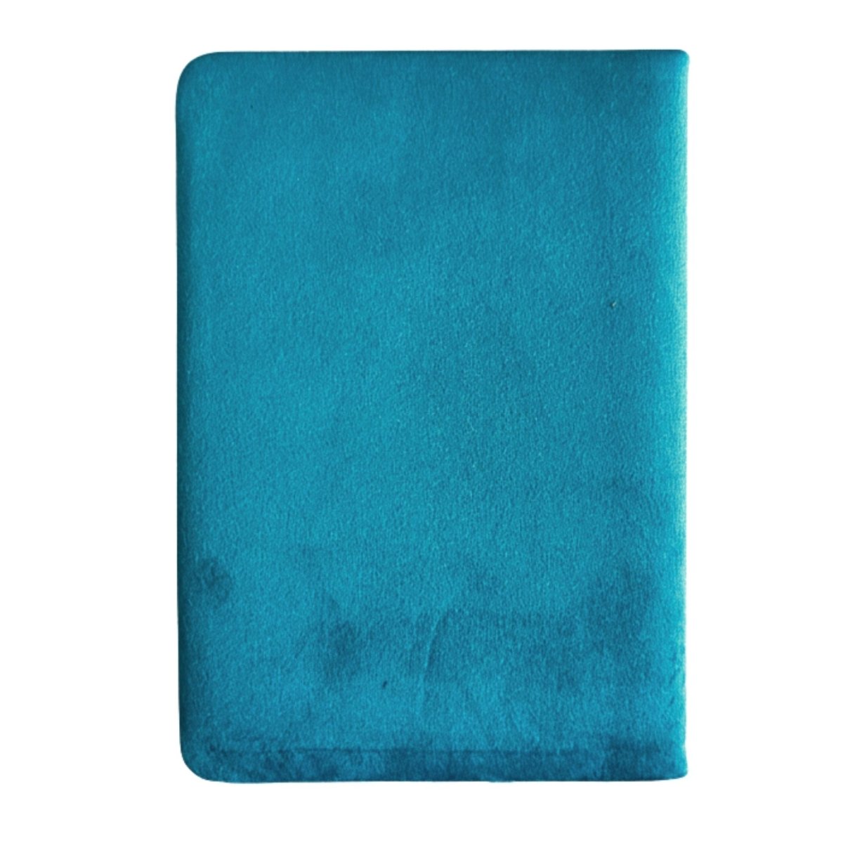 Light Blue Velvet Notebook - 80 pages - Embrace The JourneyWellness & Gratitude NotebooksHeart Notes