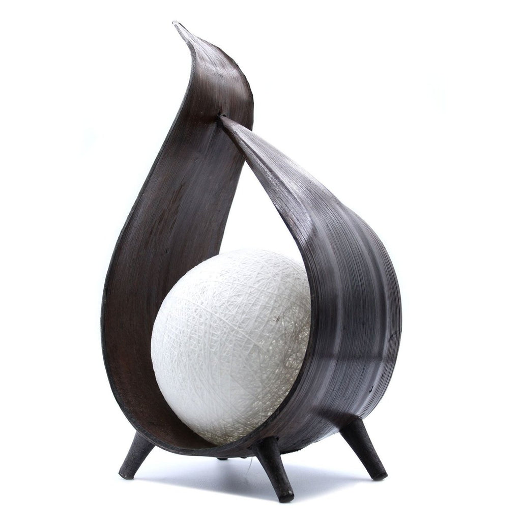 Natural Coconut Lamp - Chocolate Wrapover TwistNatural Coconut LampHeart Notes