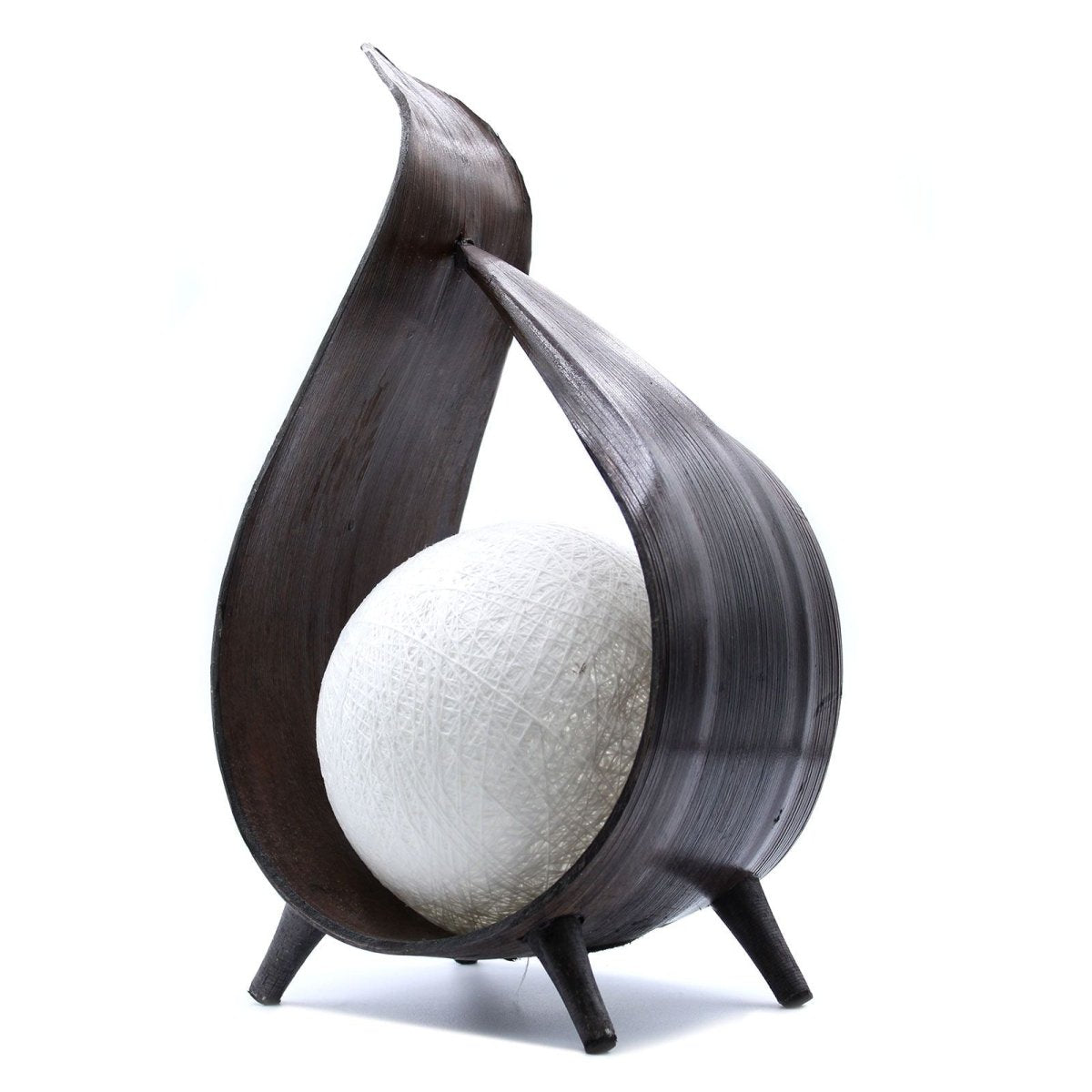 Natural Coconut Lamp - Chocolate Wrapover TwistNatural Coconut LampHeart Notes