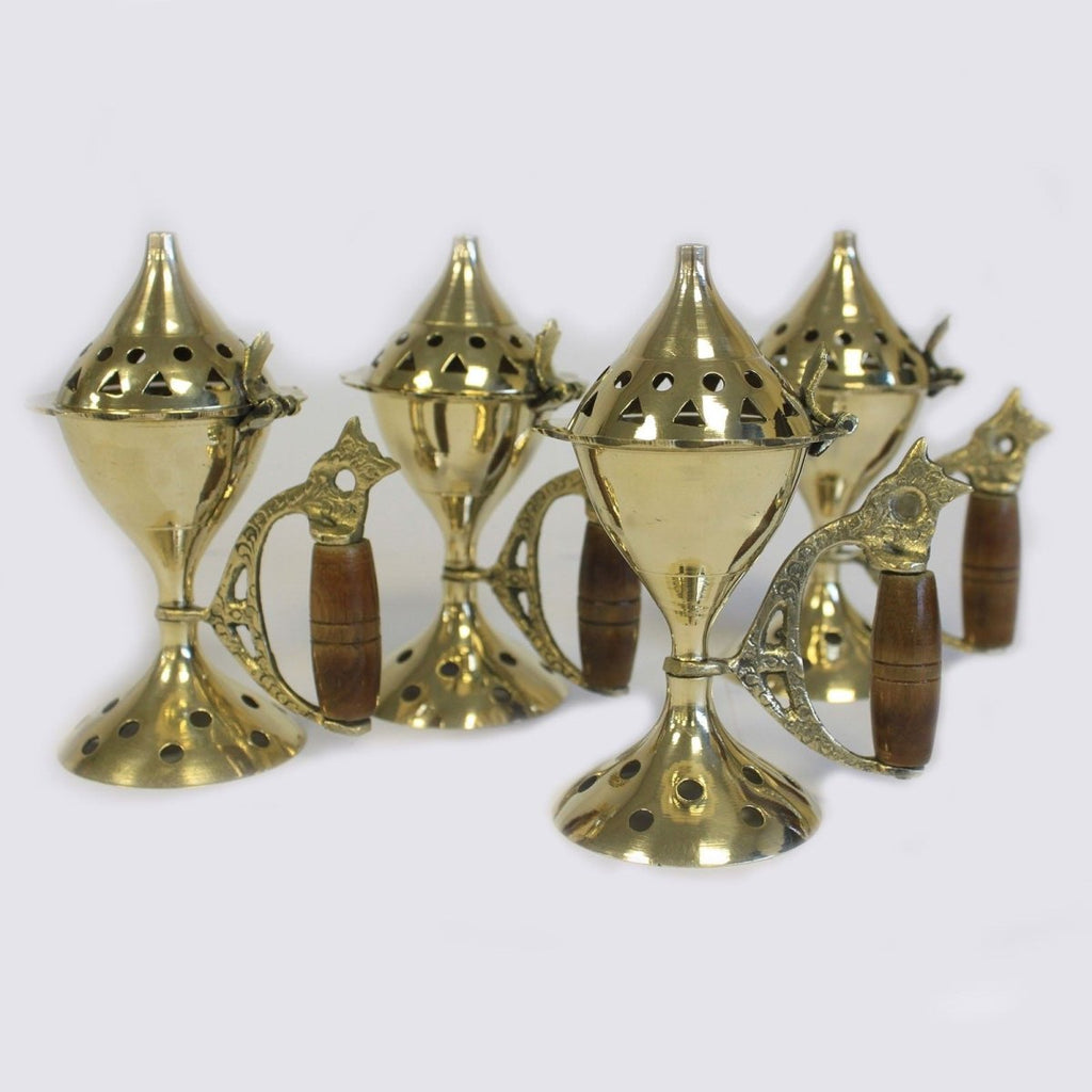 Cone Burner with HandleTraditional Brass Incense BurnersHeart Notes