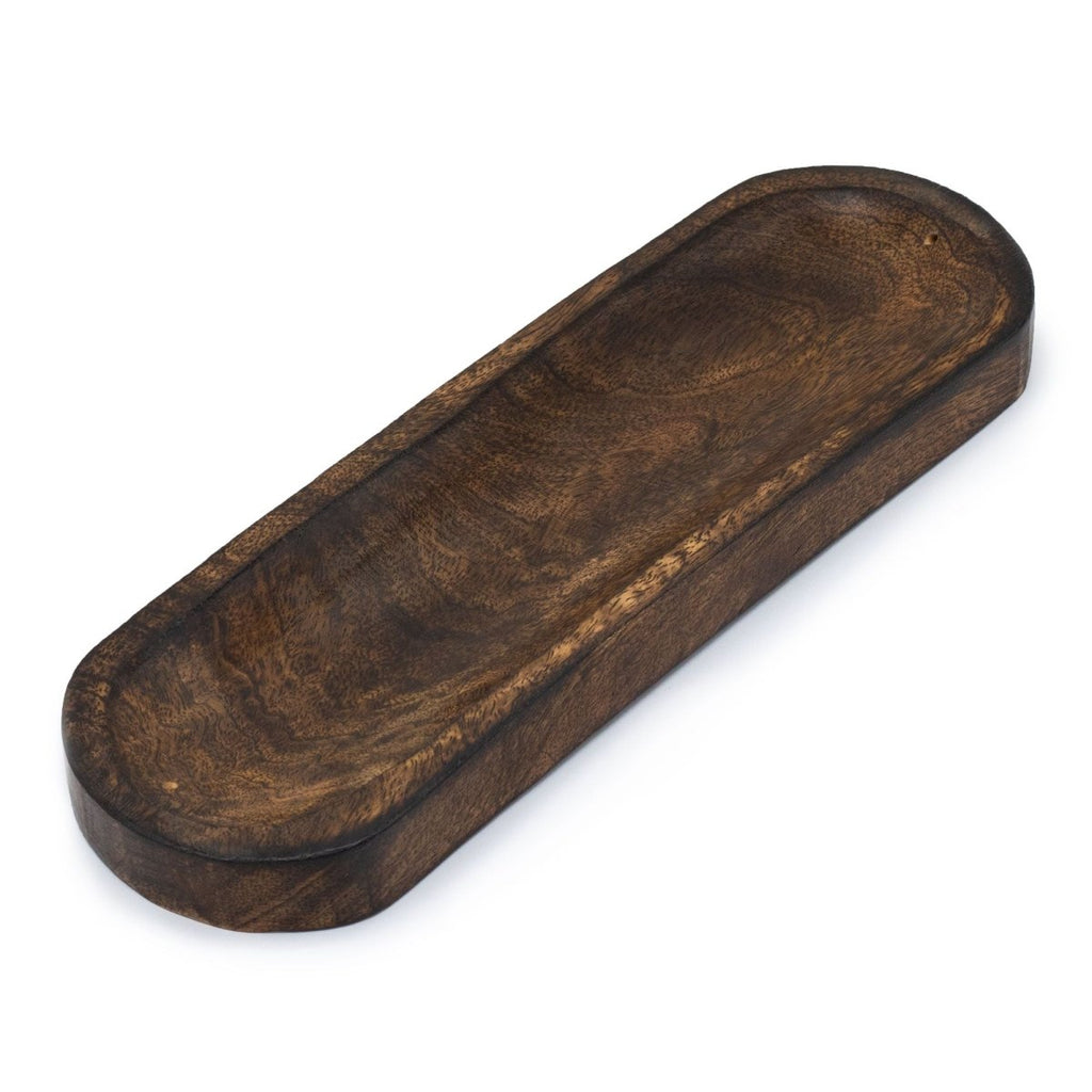 Large Incense Tray 30x10cm - Classic Mango WoodIncense HoldersHeart Notes