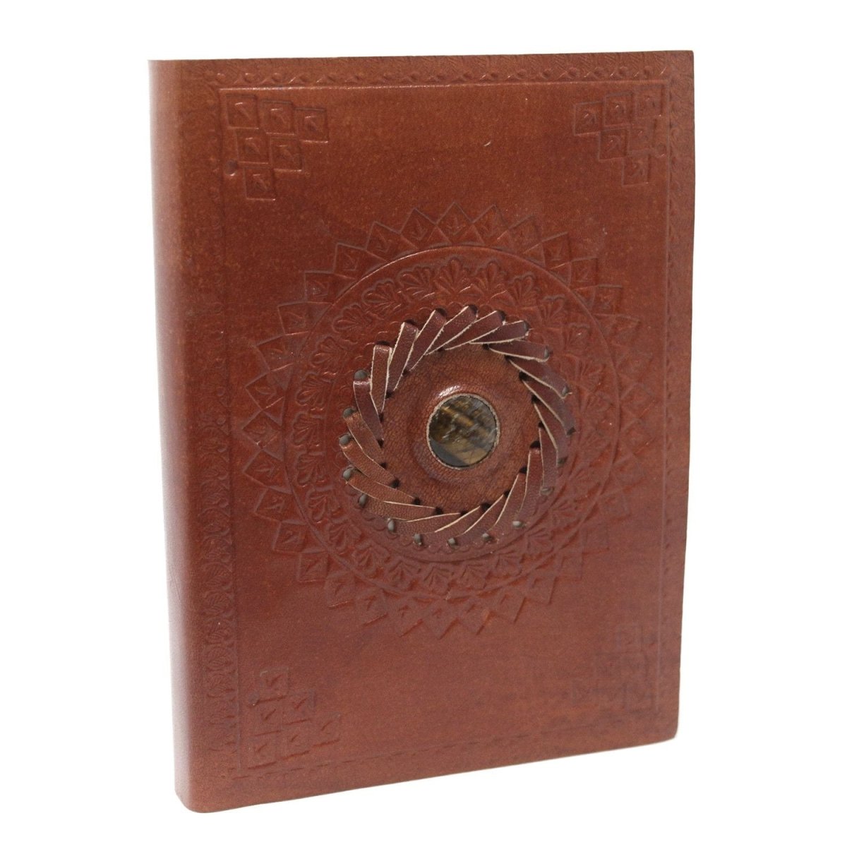 Leather Tigereye Notebook (7x5")Leather Notebooks – Vintage Style JournalsHeart Notes