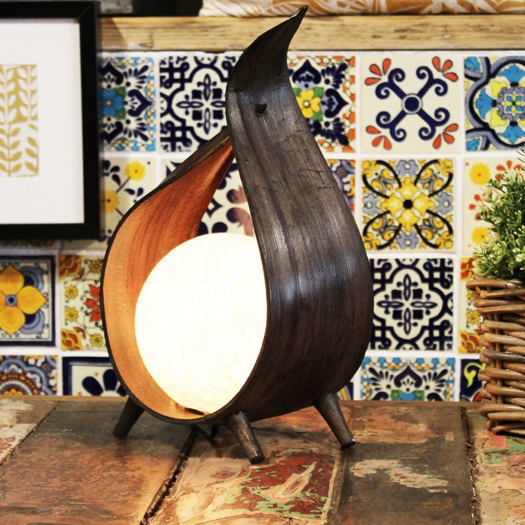 Natural Coconut Lamp - Chocolate Wrapover TwistNatural Coconut LampHeart Notes
