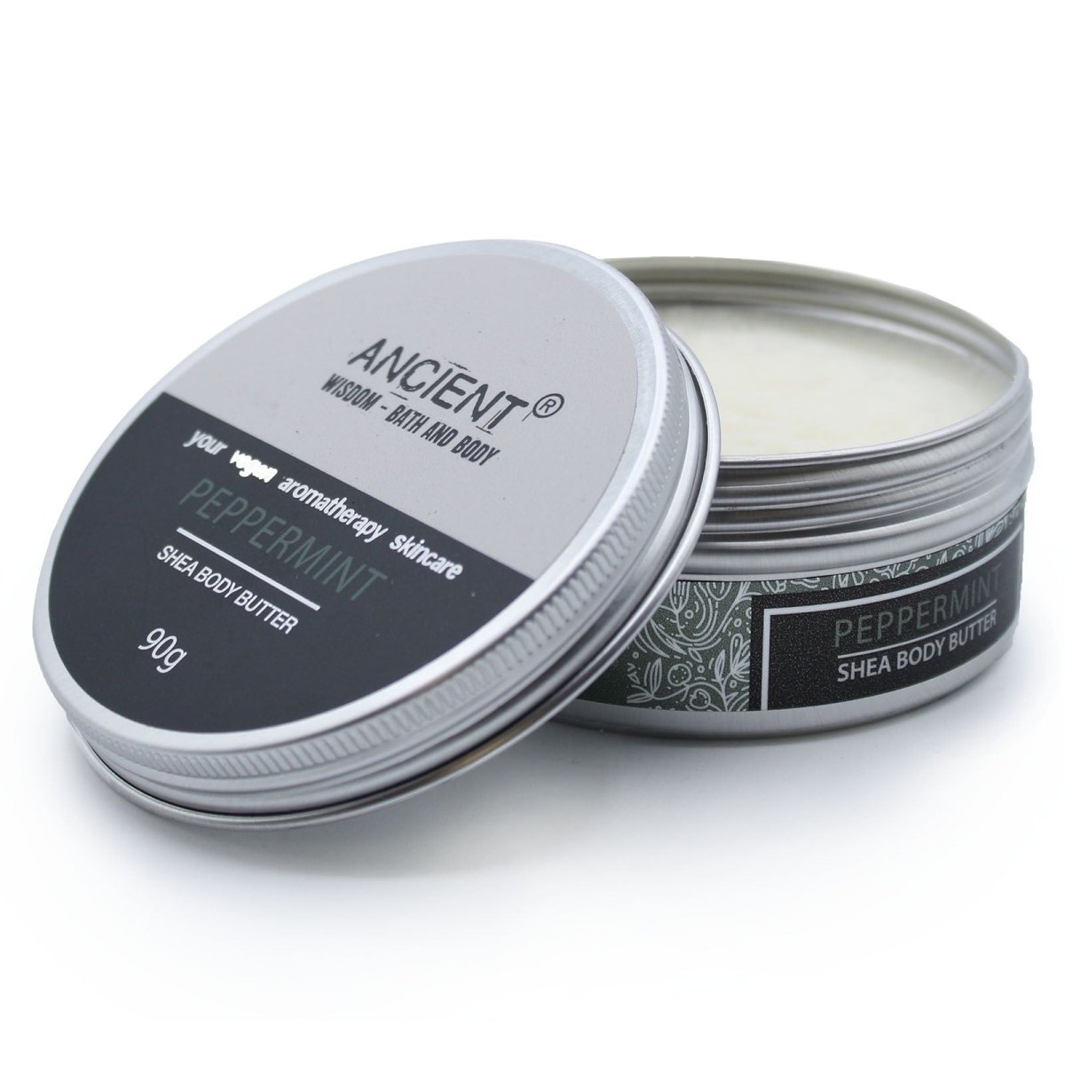 Aromatherapy Shea Body Butter 90g - PeppermintAromatherapy Shea Body Butters 90gHeart Notes