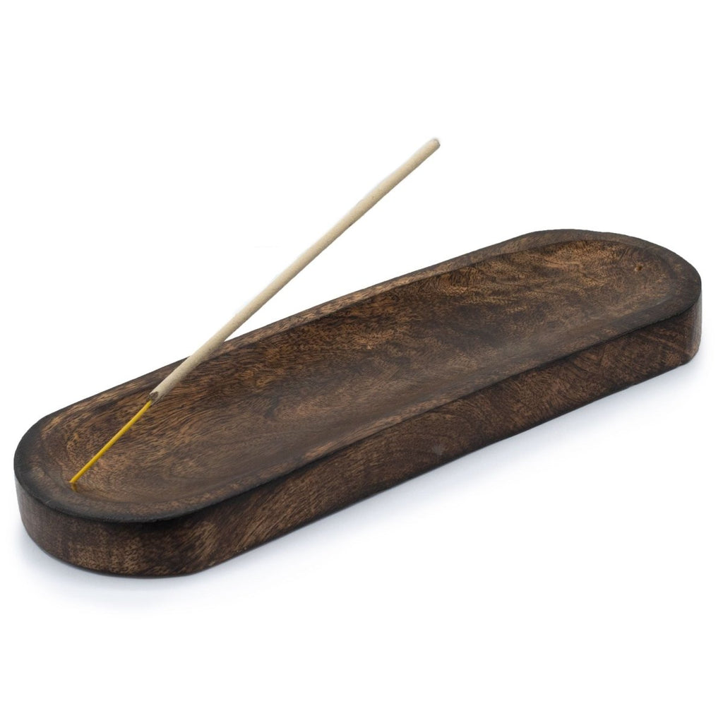 Large Incense Tray 30x10cm - Classic Mango WoodIncense HoldersHeart Notes