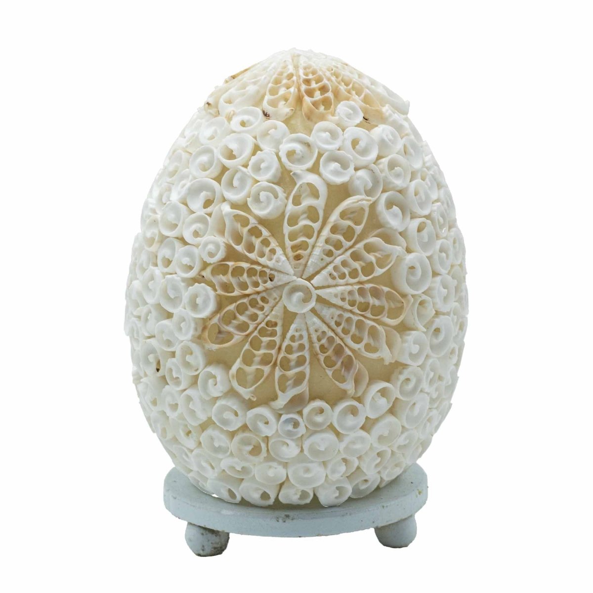 Boho Sea Shell Lamp - Cut Art Shell Oval - 15cmBoho Seashell LampsHeart Notes