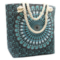 Rope Handle Mandela Bag - Deep BlueRope Handle Mandala BagHeart Notes
