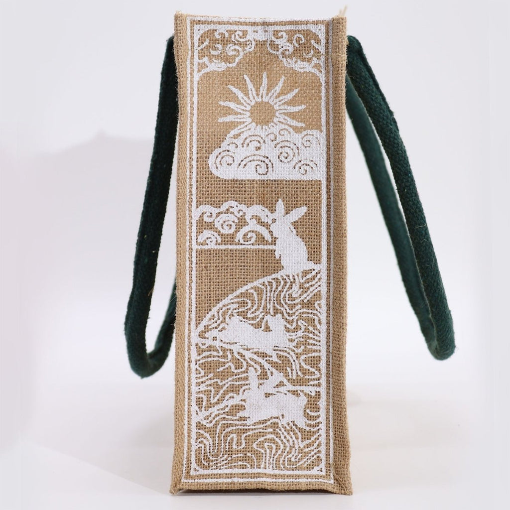 Hop Hare Jute Big Bag - I am MagicalHop Hare Jute BagHeart Notes