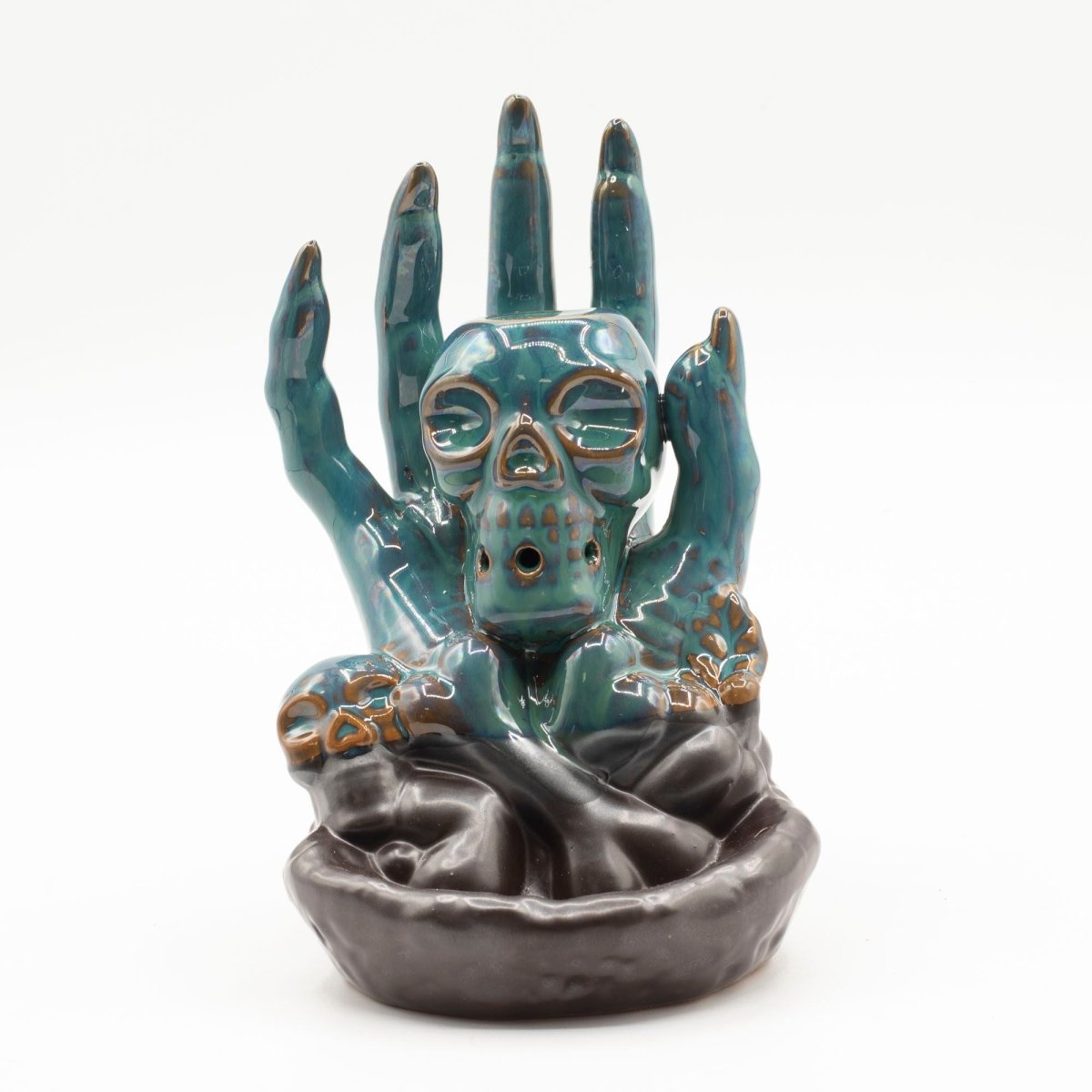 Backflow Incense Burner - Skull in HandBackflow Incense BurnerHeart Notes