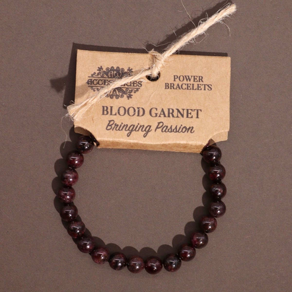 Power Bracelet - Blood GarnetPower BraceletsHeart Notes