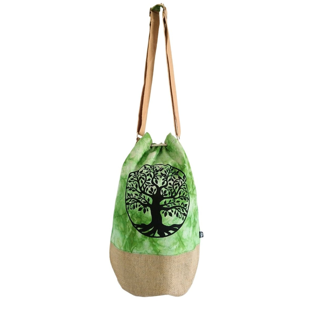 All Natural Backpack - Green Stonewash - Tree of LifeAll Natural BackpacksHeart Notes