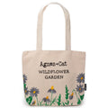 Agnes + Cat Wildflower Garden Tote Bag - Purple FlowersAgnes + Cat Embroidered Cotton BagsHeart Notes